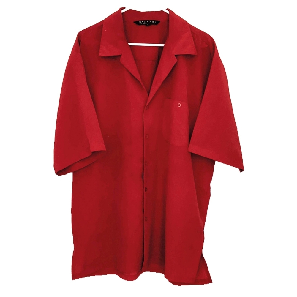 Bagazio red button-up shirt